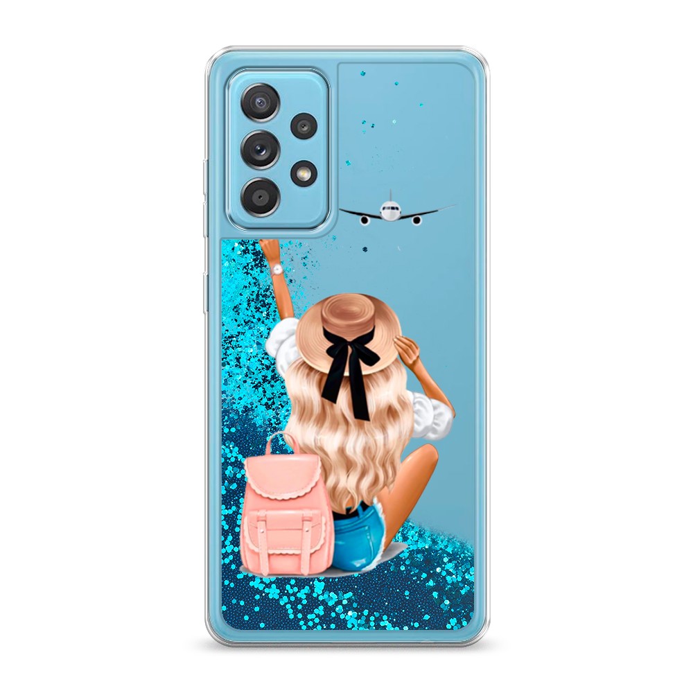

Жидкий чехол с блестками "Автостопом самолетом" на Samsung Galaxy A52, 2102493-1