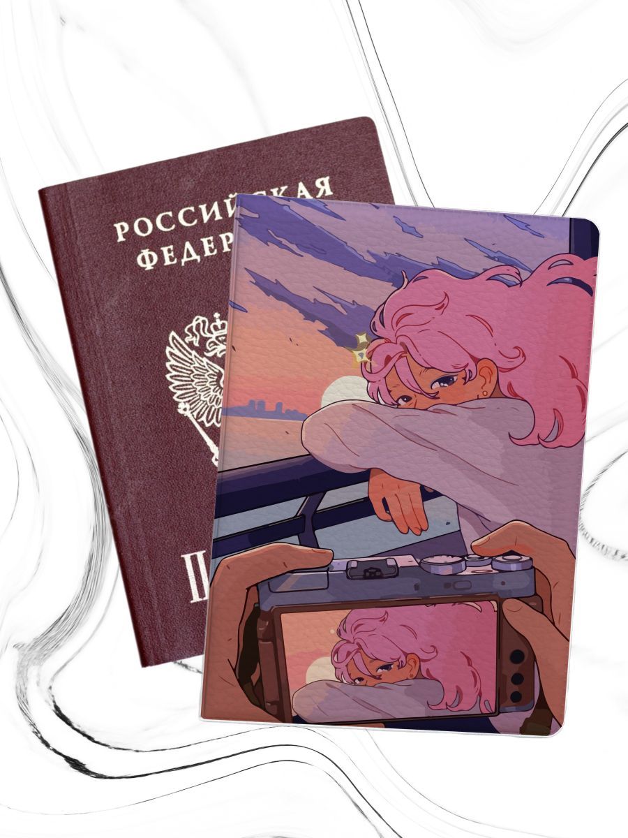 

Обложка для паспорта женская jojo print pass-83 розовая, Розовый, pass-woman_83