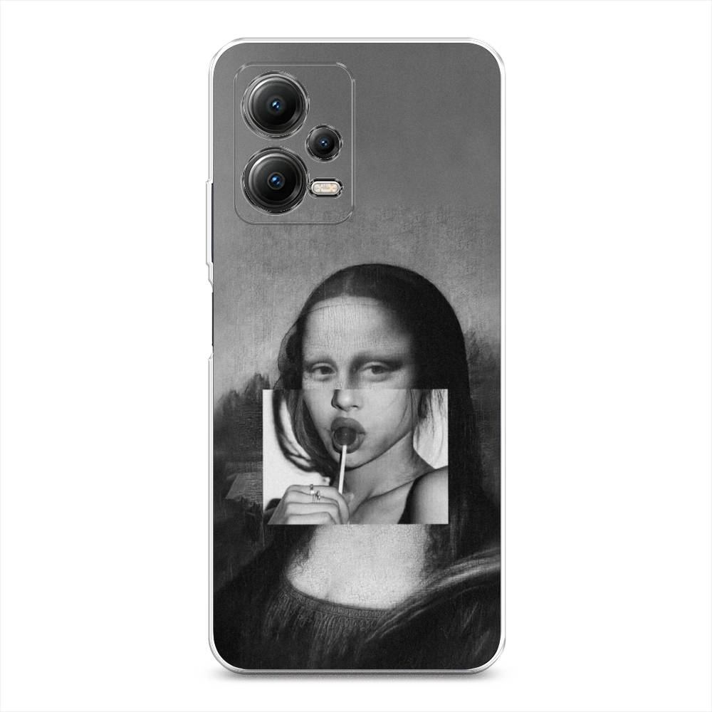 

Чехол Awog на Poco X5 5G "Mona Lisa sucking lollipop", Серый, 317950-9