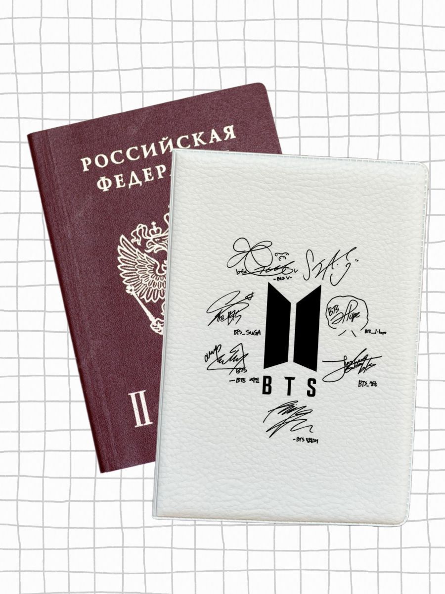 

Обложка для паспорта унисекс jojo print pass-77 белая, Белый, pass-btc_BTC 77