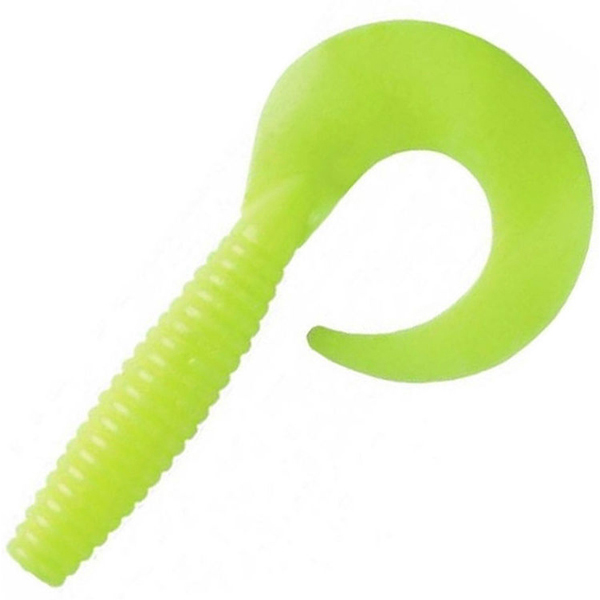 

Силиконовая приманка Wake Grub 70 мм, neon green 045, 10 шт., Зеленый, Grub