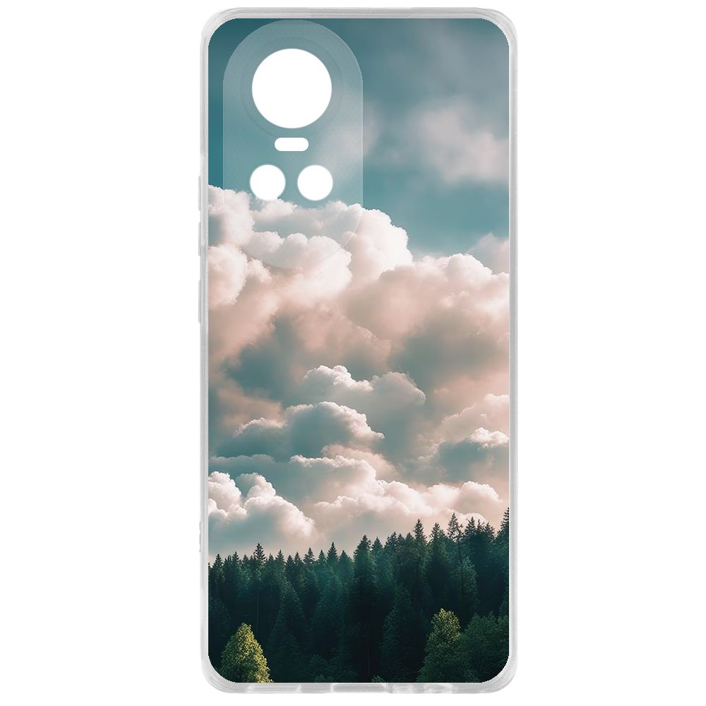 

Чехол-накладка Krutoff Clear Case Облачно для Oppo Reno10 5G, Прозрачный