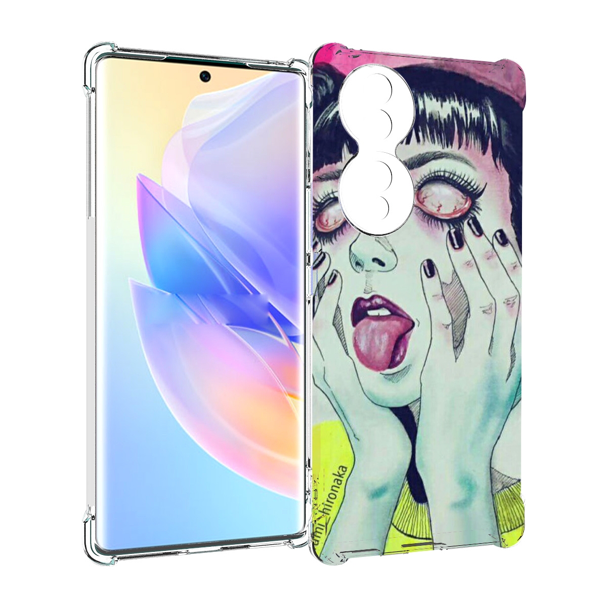 

Чехол MyPads девушка без зрачков для Honor 70, Прозрачный, Tocco