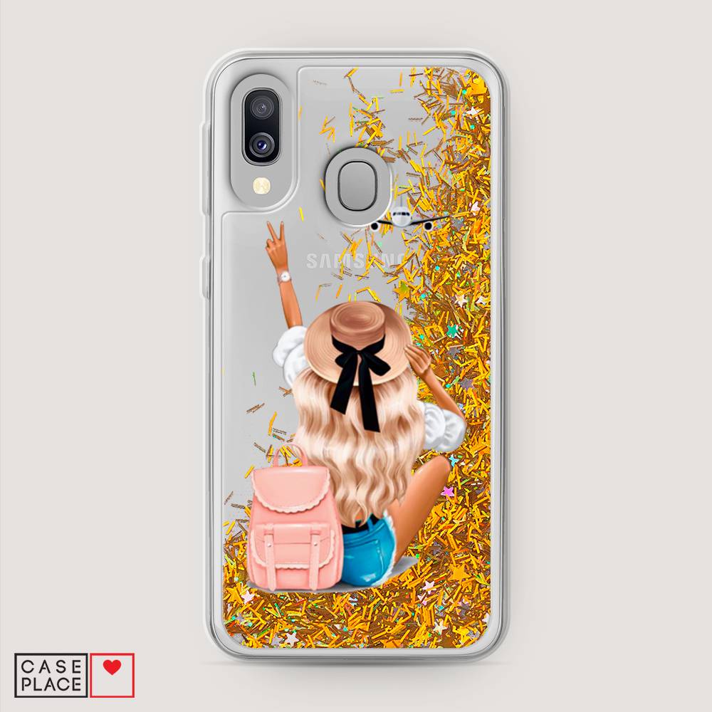 

Чехол Awog на Samsung Galaxy A40 "Автостопом самолетом", Разноцветный, 28090-1