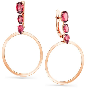 

Серьги женские из золота Magic Stones 02-2-672-1600-010, корунд, 02-2-672-1600-010