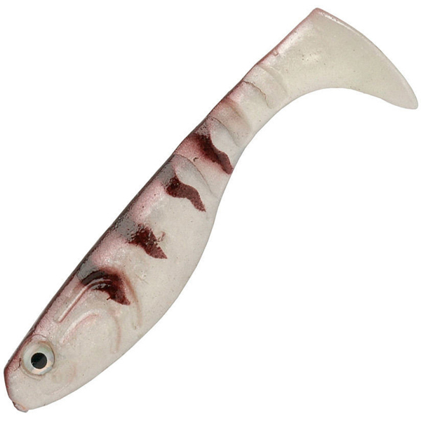 

Силиконовая приманка Wake Flexfish 75 мм, brown perch 144, 6 шт., Серый;красный, Flexfish