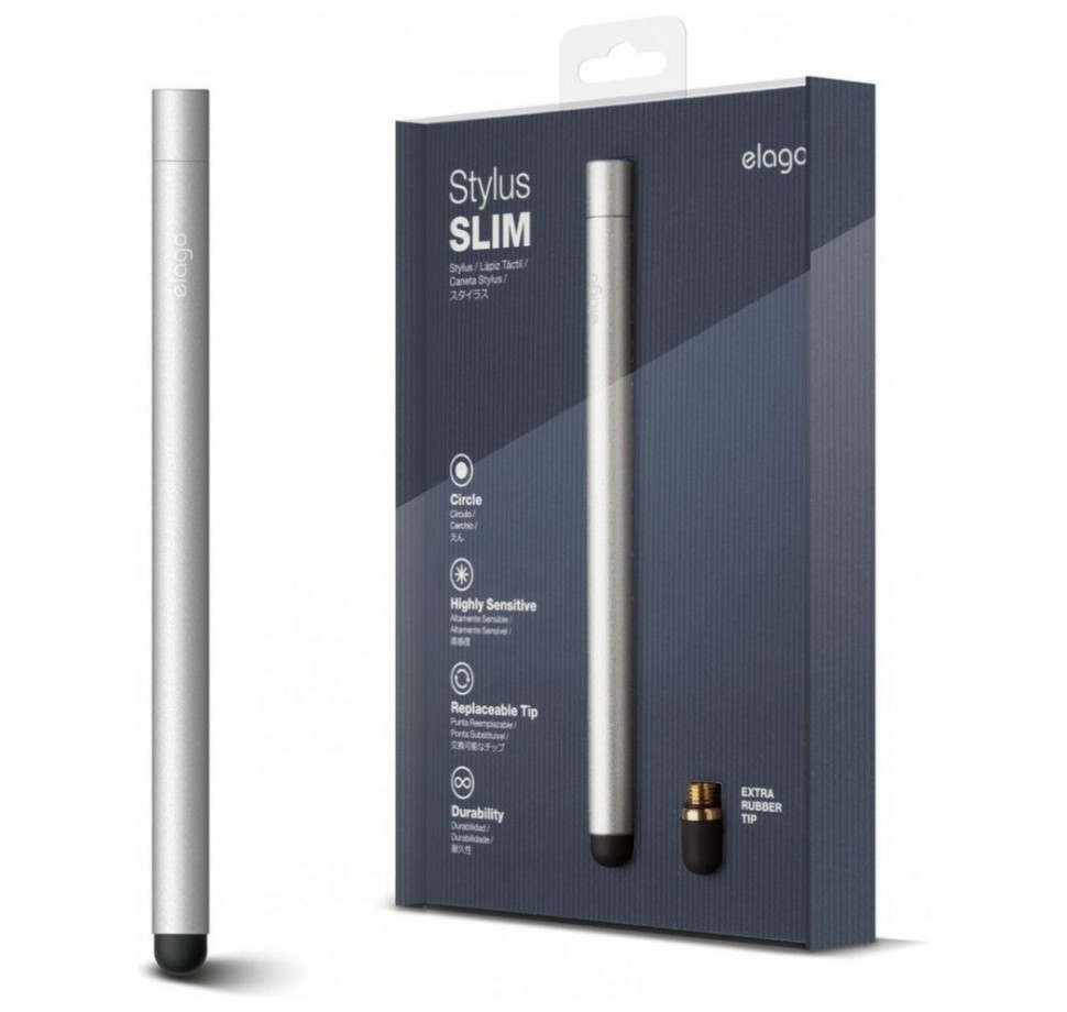 

Стилус Elago Slim, Серебристый (EL-STY-SM-SL), Slim