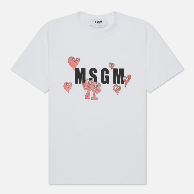 фото Футболка женская msgm 3241mdm172 227298 01 белая xs