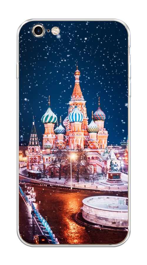 

Чехол на Apple iPhone 6 Plus/6S Plus "Москва 1", Коричневый;синий;белый, 10550-1