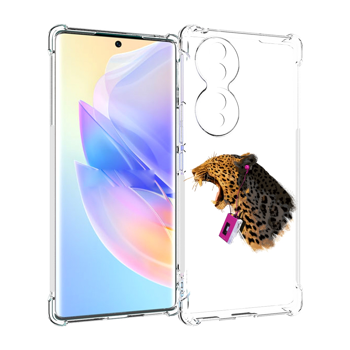 

Чехол MyPads MP3 для Honor 70, Прозрачный, Tocco