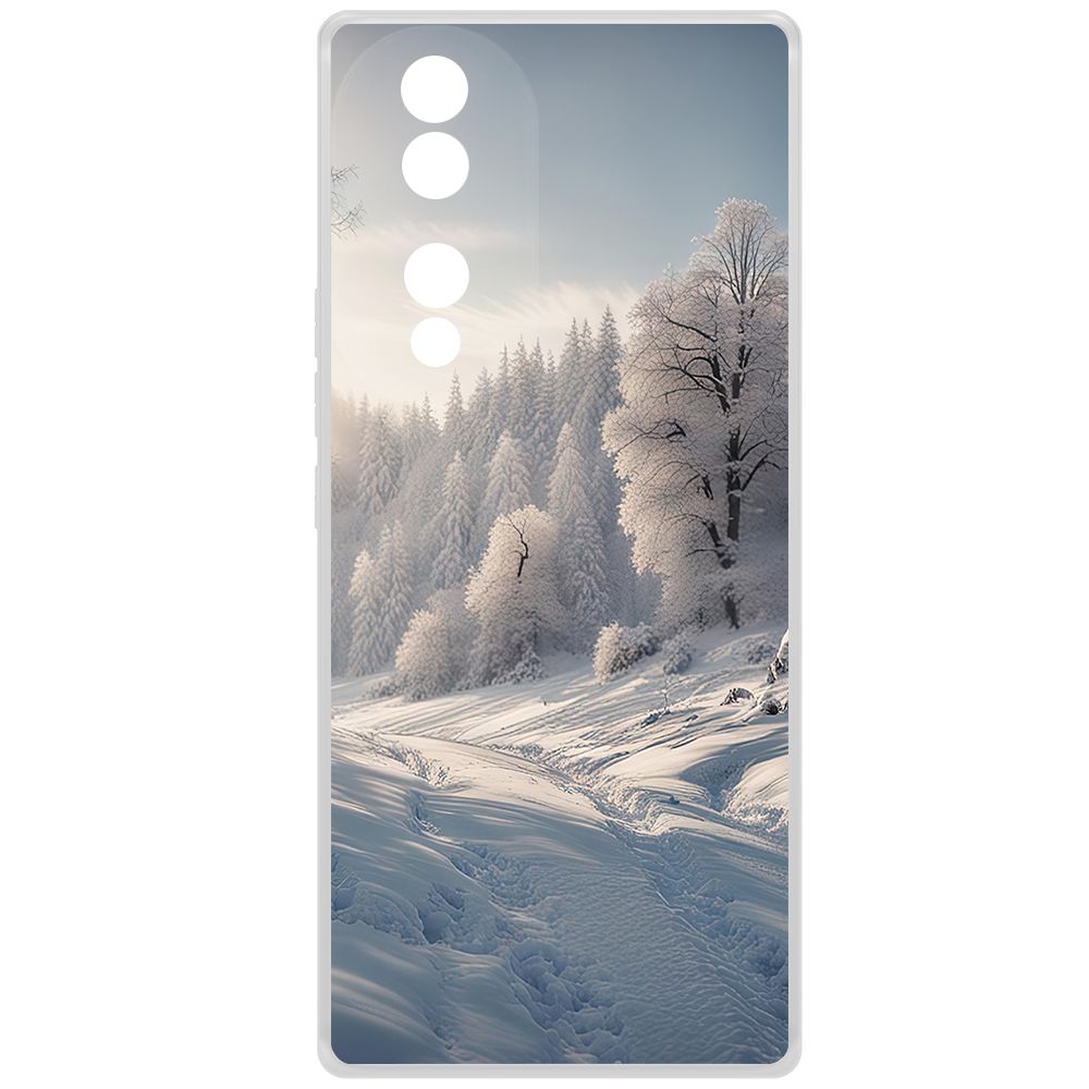 Чехол-накладка Krutoff Clear Case Снег для Honor 70