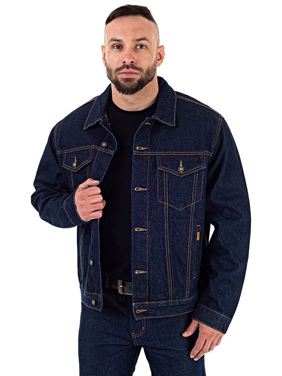 Джинсовая куртка мужская Montana 12065 синяя 4XL