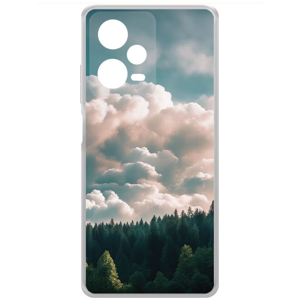

Чехол-накладка Krutoff Clear Case Облачно для Xiaomi Redmi Note 12 Pro+ 5G, Прозрачный