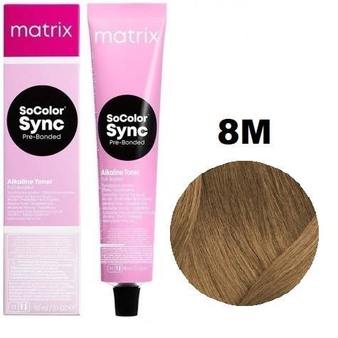 

Краска для волос Matrix Color Sync 8M светлый блондин мокка, 90 мл