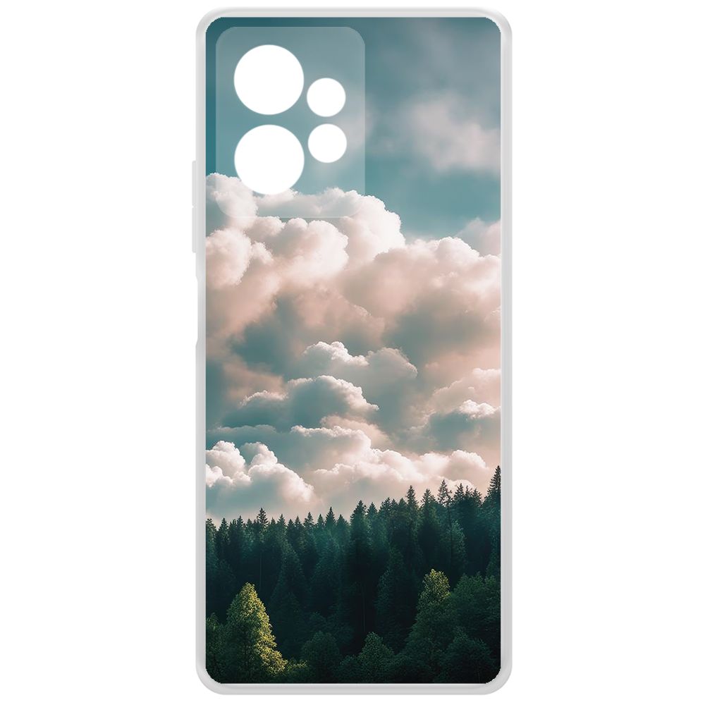

Чехол-накладка Krutoff Clear Case Облачно для Xiaomi Redmi Note 12 4G, Прозрачный