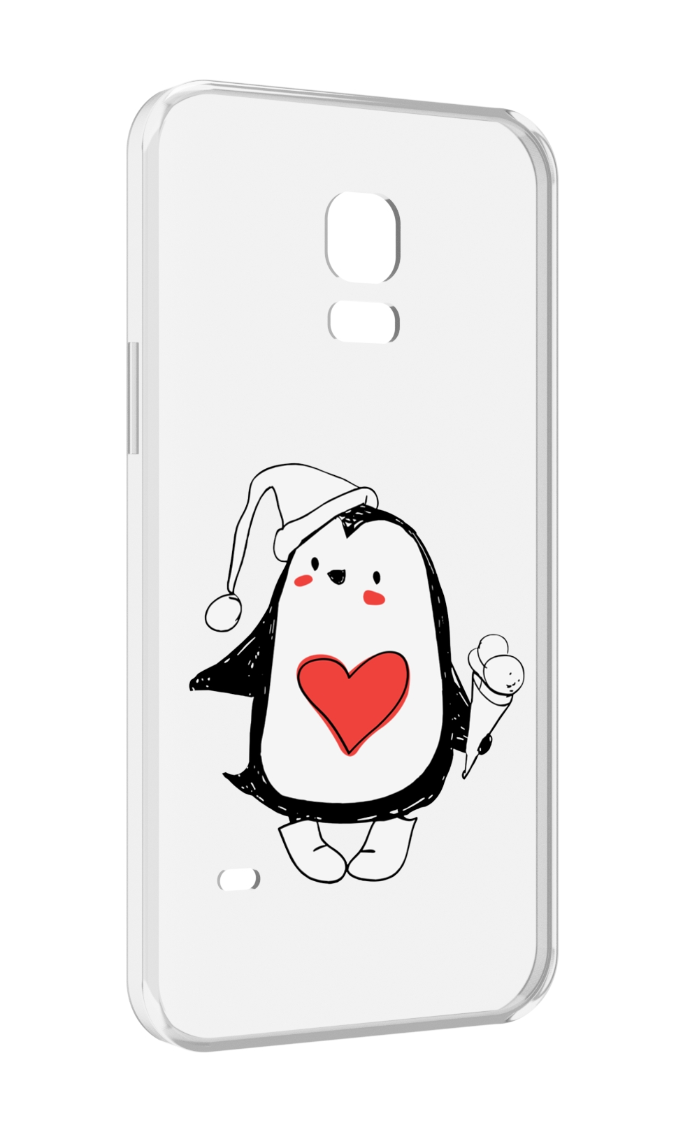 

Чехол MyPads Пингвин с мороженым для Samsung Galaxy S5 mini, Прозрачный, Tocco
