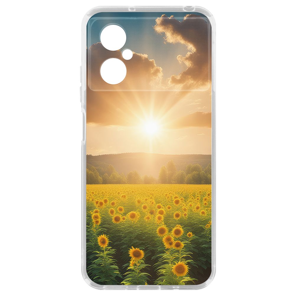 

Чехол-накладка Krutoff Clear Case Солнечно для Poco M4 5G, Прозрачный