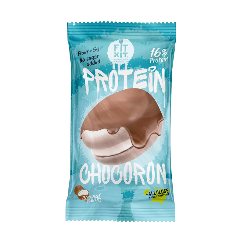 

Протеиновое печенье Fit Kit Protein Chocoron Кокос и крем 10 шт по 30 г, Protein Chocoron