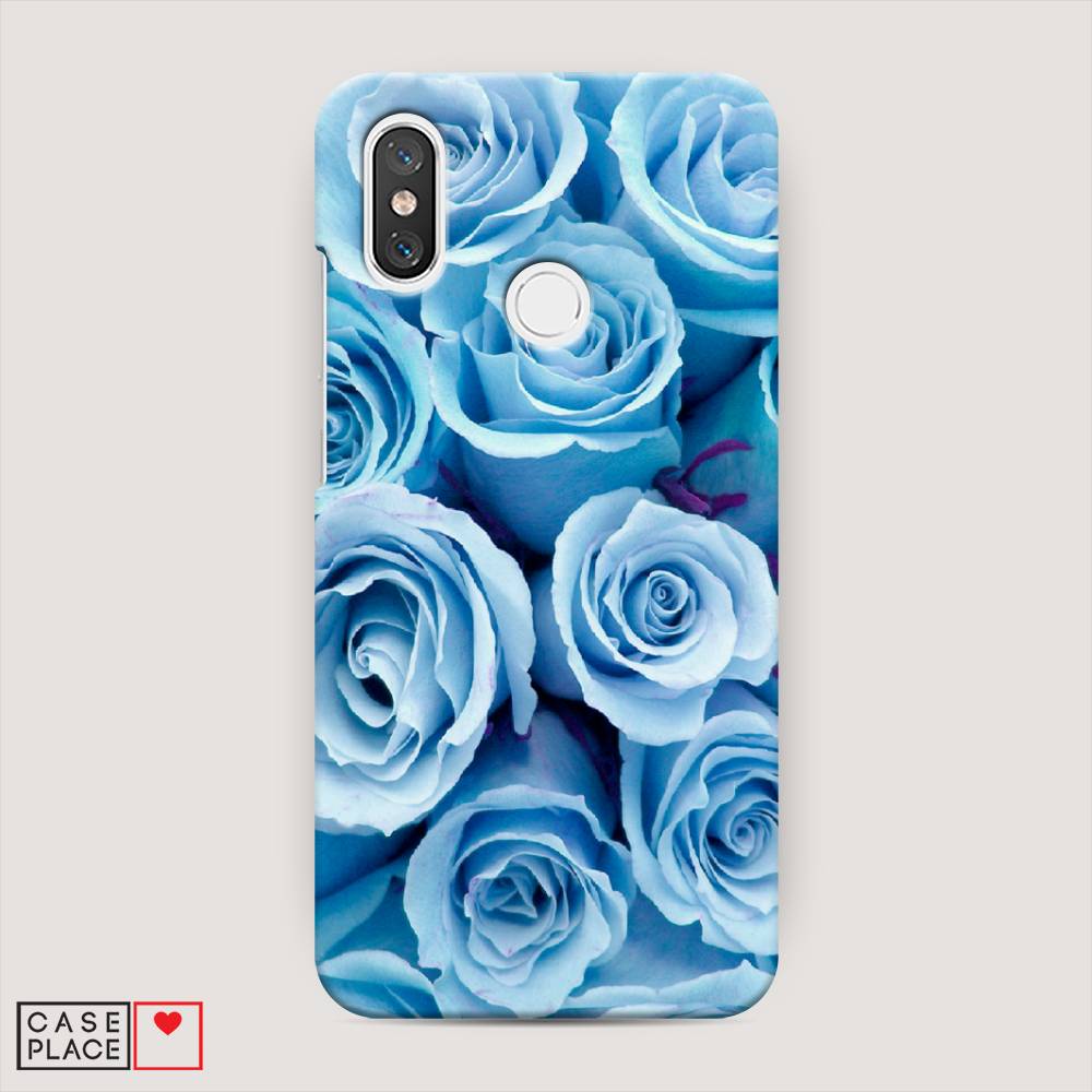 

Пластиковый чехол "Лазурные розы" на Xiaomi Mi 8, 33520-6