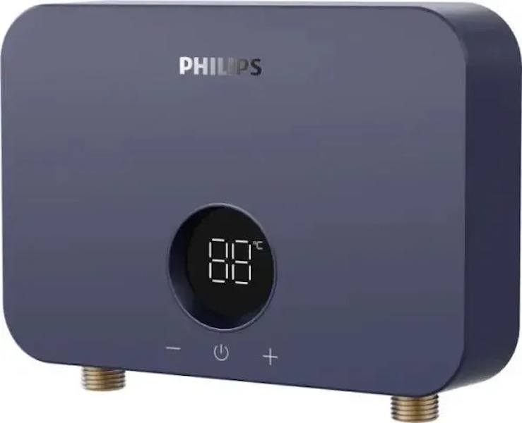 

Водонагреватель Philips AWH1053/5155LA, проточный, 5.5кВт, темно-синий, Водонагреватель Philips AWH1053/51(55LA), проточный, 5.5кВт, темно-синий