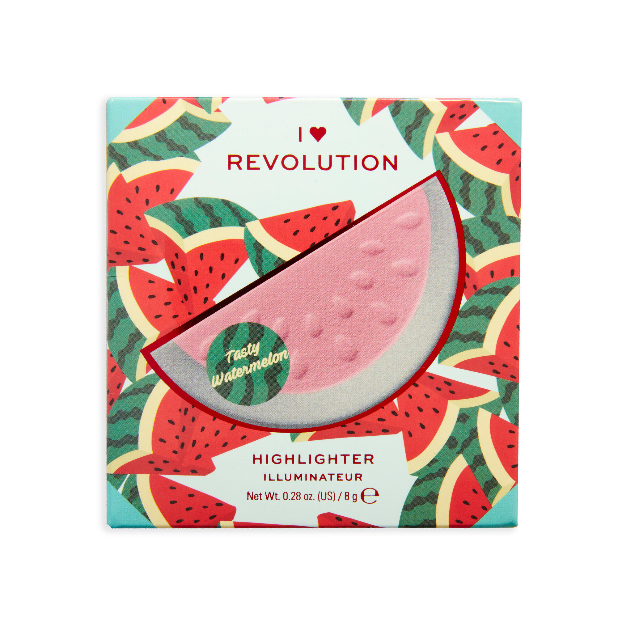 Хайлайтер I Heart Revolution Highlighter Tasty Watermelon 3D ruby rose хайлайтер двойной duo highlighter