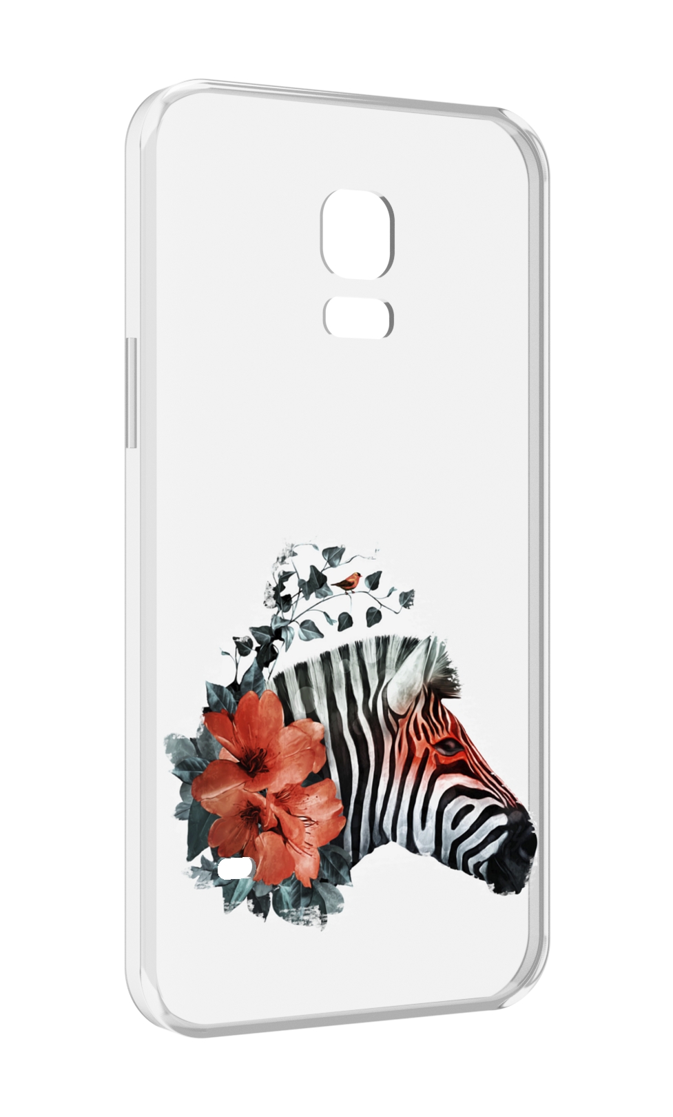

Чехол MyPads Зебра с цветами для Samsung Galaxy S5 mini, Прозрачный, Tocco