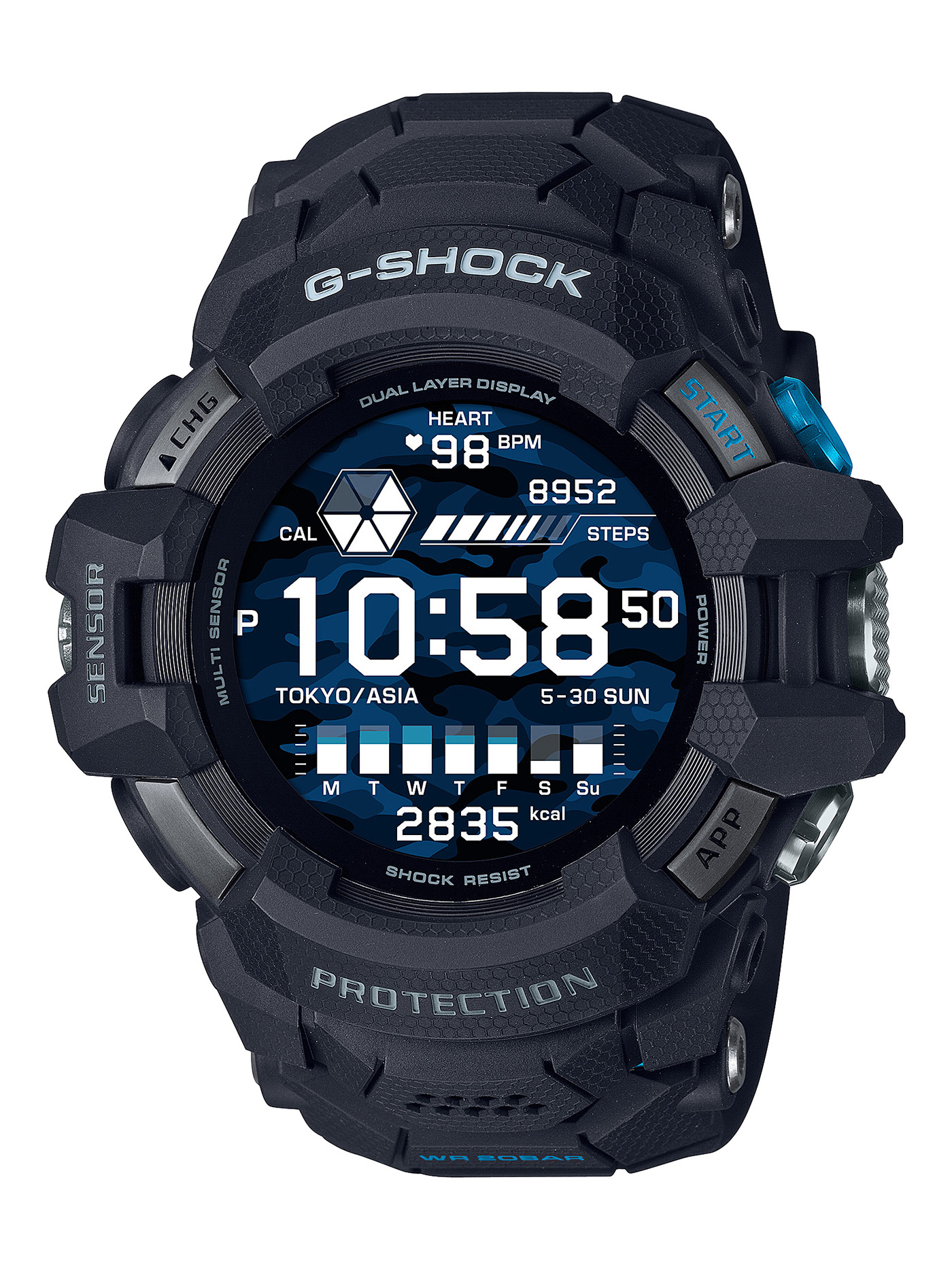 Наручные часы мужские Casio GSW-H1000-1 черные
