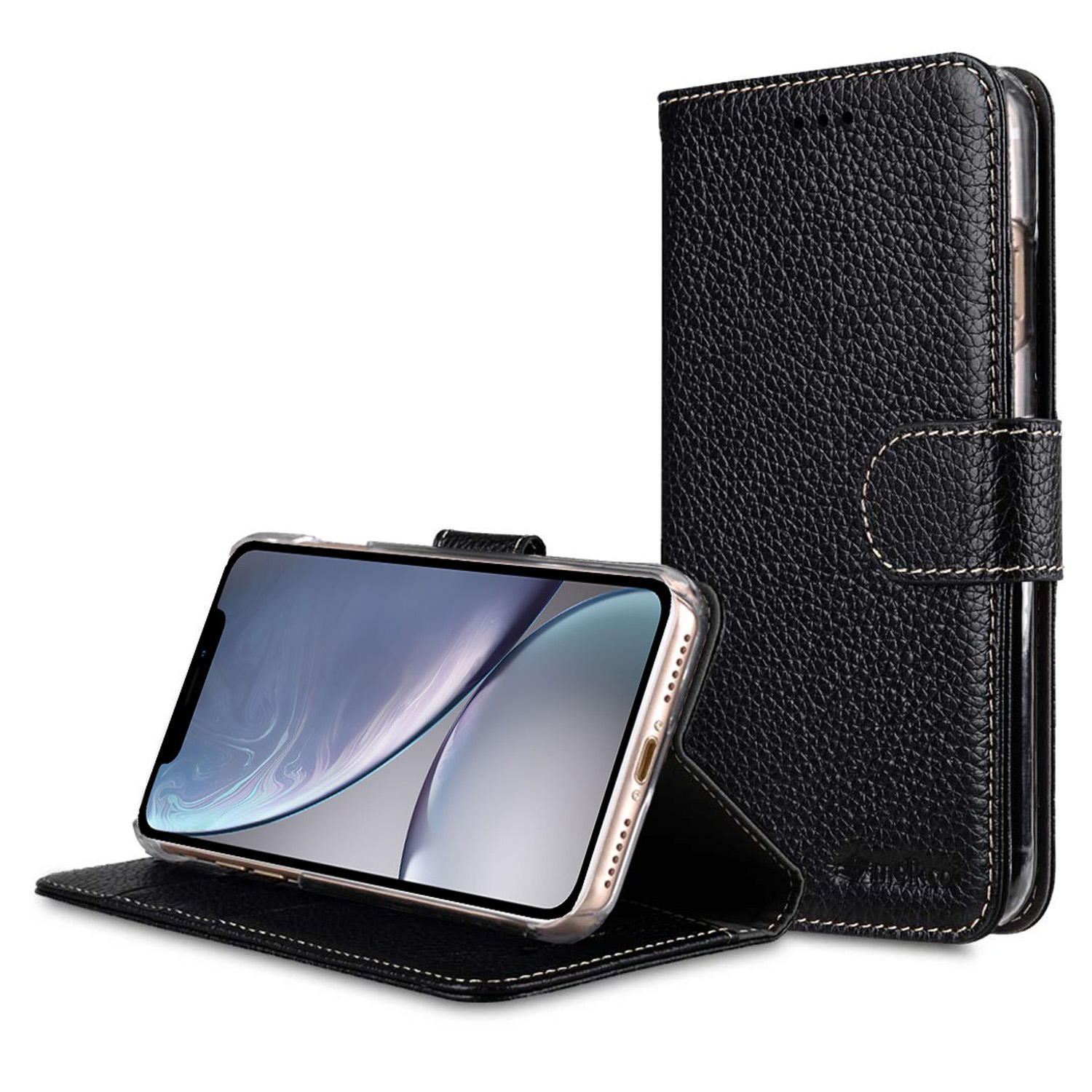 Кожаный чехол книжка Melkco Wallet Book Clear Type Stand для iPhone Xr