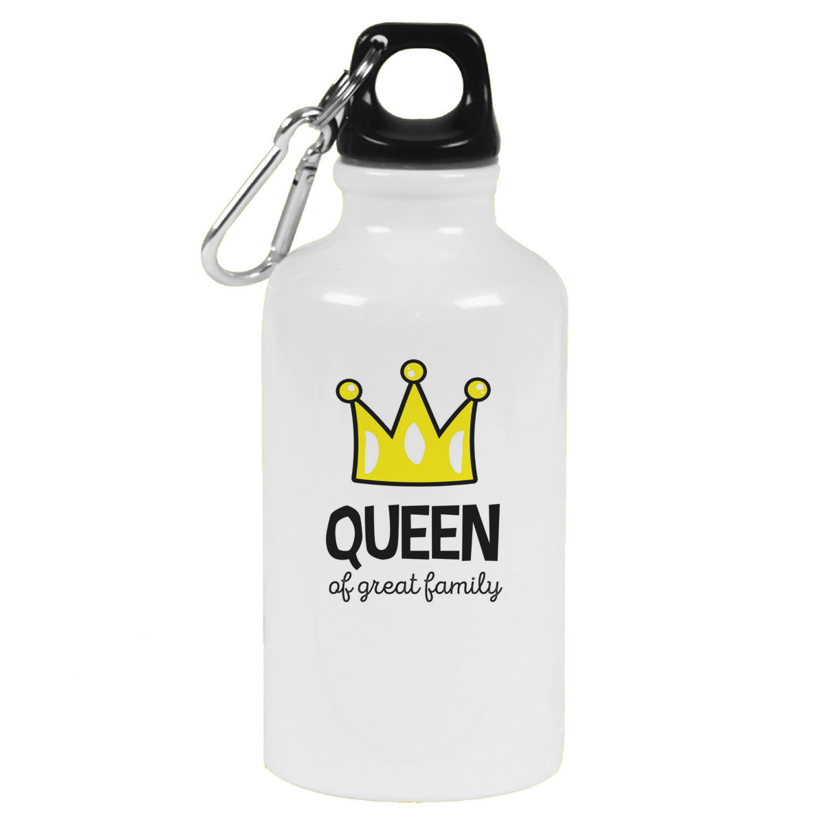 Бутылка спортивная CoolPodarok Queen of great family. Королева прекрасной семьи. Мама
