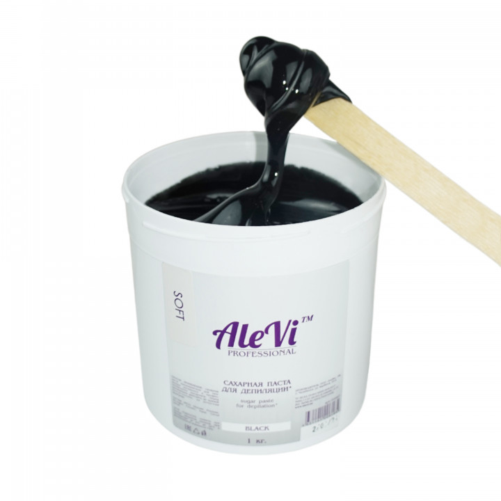 Сахарная паста для шугаринга AleVi С Шунгитом средняя Medium 1000 г