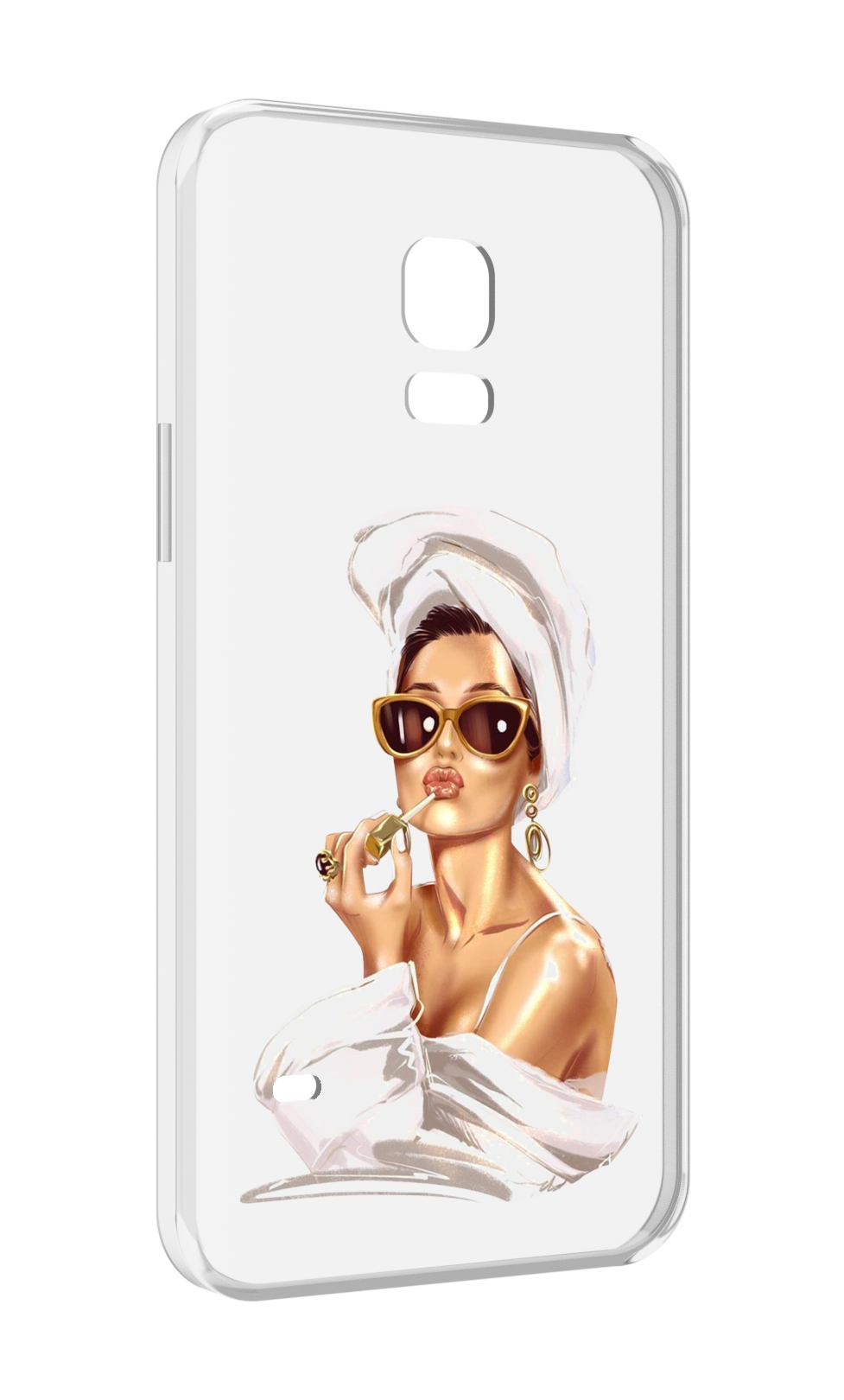 

Чехол MyPads Девушка-утром женский для Samsung Galaxy S5 mini, Прозрачный, Tocco