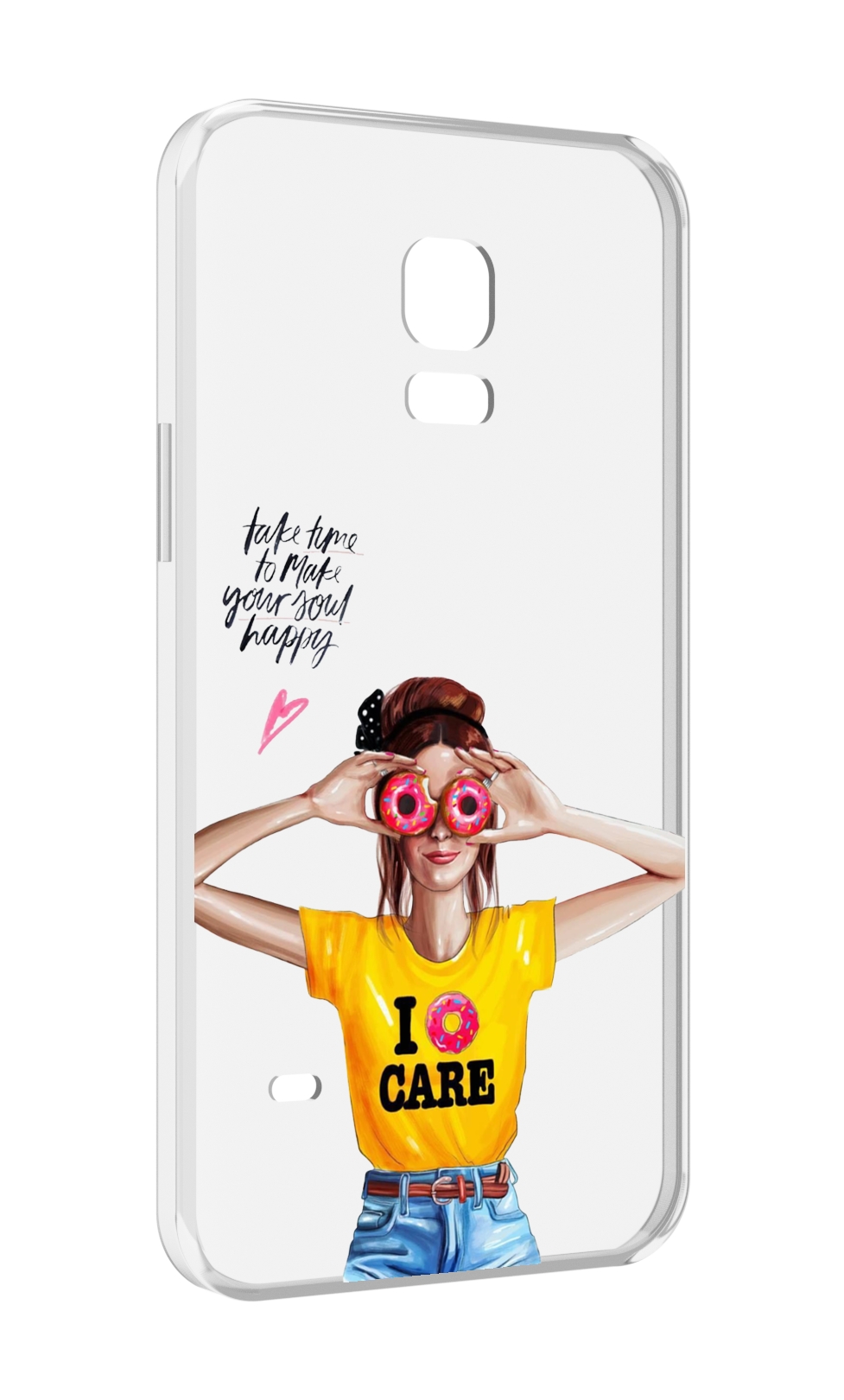 

Чехол MyPads Девушка-с-пончиками женский для Samsung Galaxy S5 mini, Прозрачный, Tocco