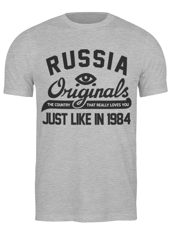 

Футболка мужская Printio Russia серая M, Russia