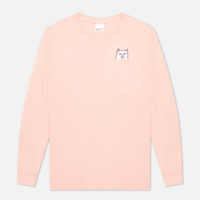 фото Лонгслив мужской ripndip rnd705 розовый xl