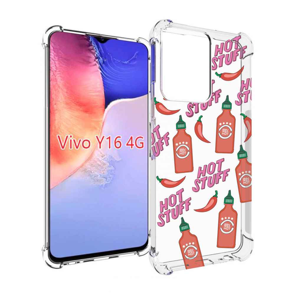 

Чехол MyPads острые-перчики для Vivo Y16 4G/ Vivo Y02S, Прозрачный, Tocco