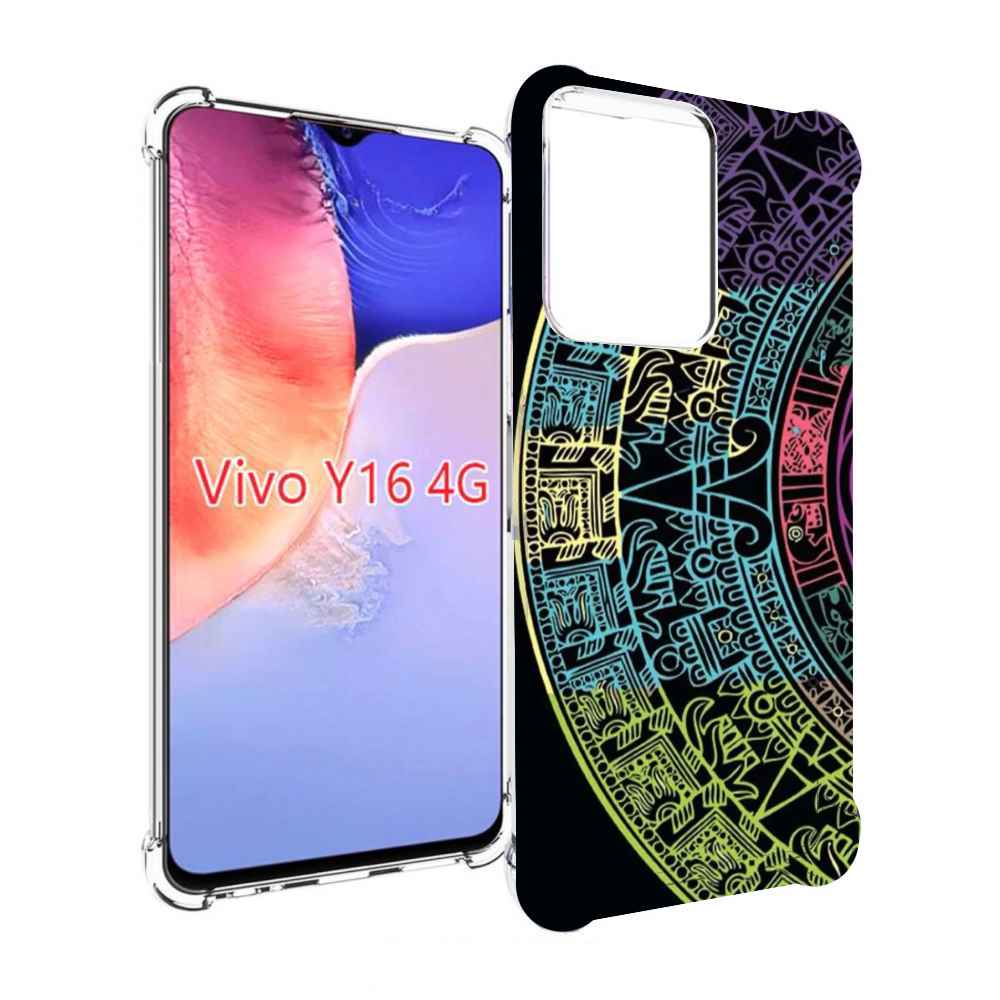 

Чехол MyPads орнамент полукруга для Vivo Y16 4G/ Vivo Y02S, Прозрачный, Tocco
