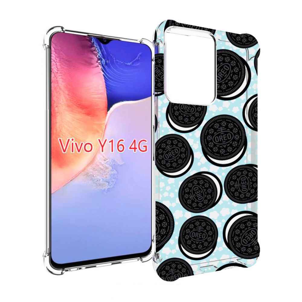

Чехол MyPads орео печеньки для Vivo Y16 4G/ Vivo Y02S, Прозрачный, Tocco