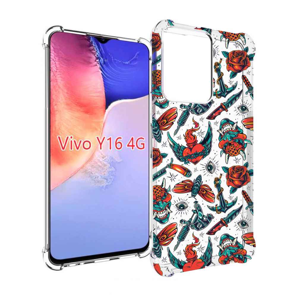 

Чехол MyPads олд-скул-пак для Vivo Y16 4G/ Vivo Y02S, Прозрачный, Tocco