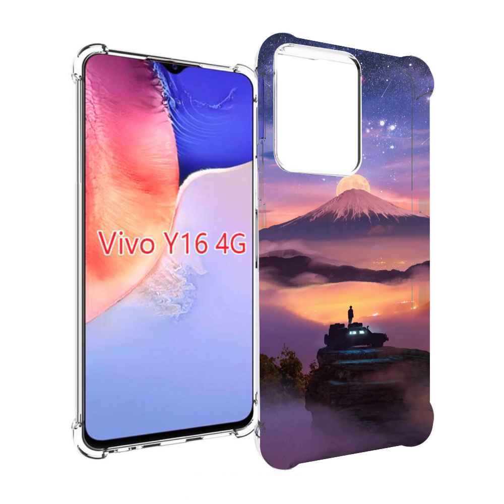 

Чехол MyPads ночь-в-горах для Vivo Y16 4G/ Vivo Y02S, Прозрачный, Tocco
