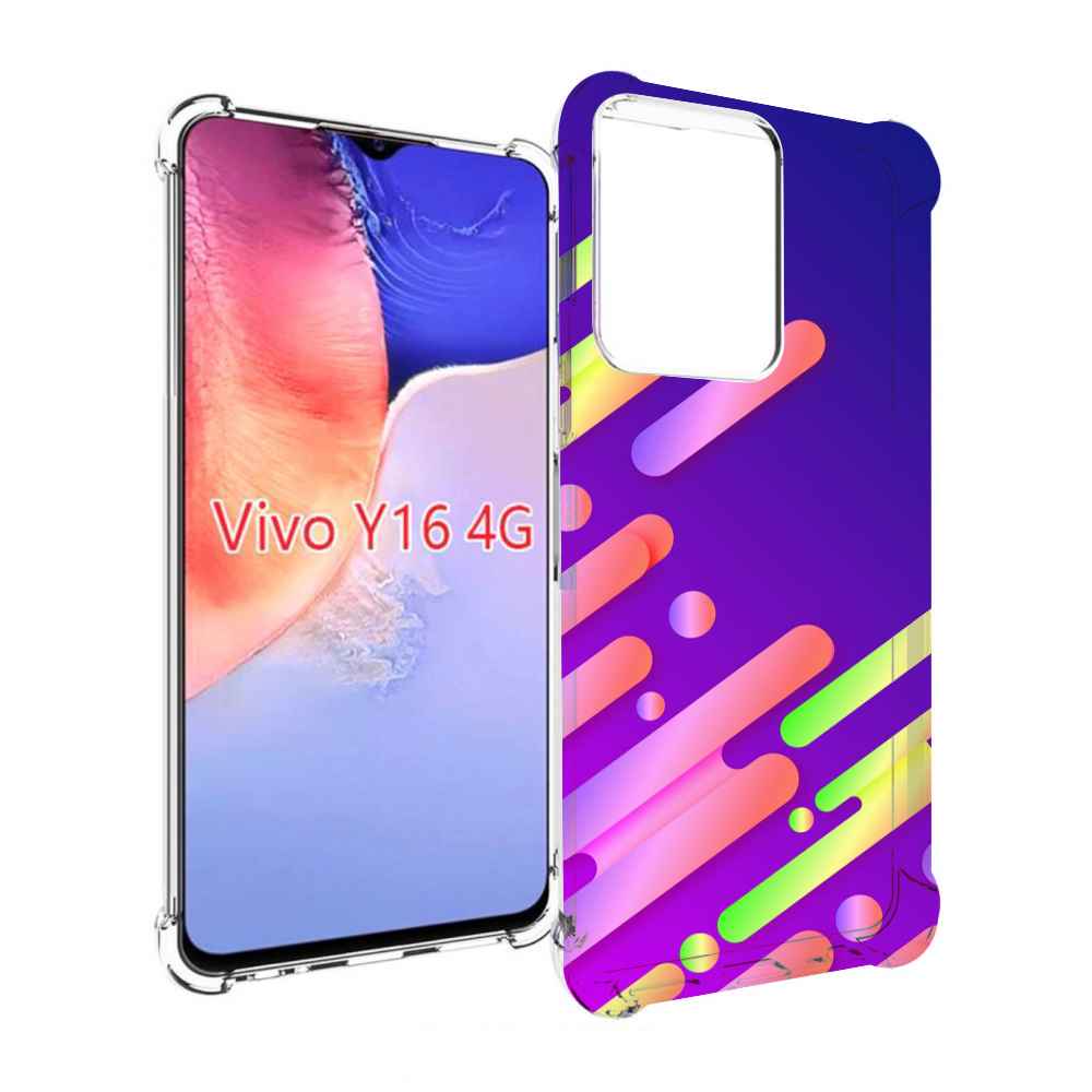 

Чехол MyPads неоновый-фон для Vivo Y16 4G/ Vivo Y02S, Прозрачный, Tocco