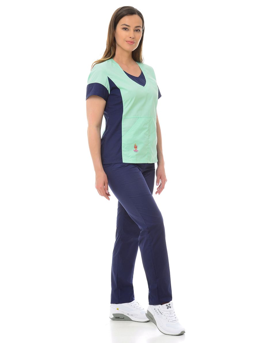 фото Костюм медицинский женский medicalwear киса 124 зелёный 54 ru