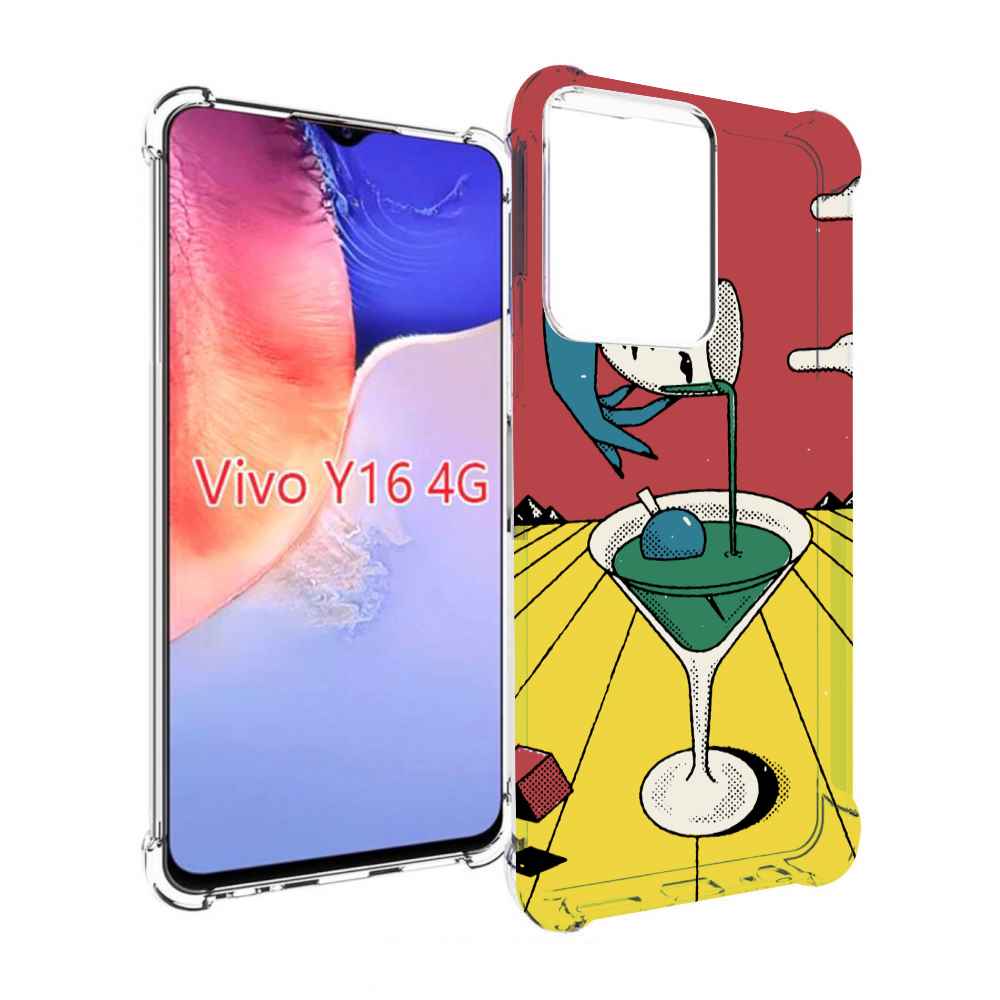 

Чехол MyPads необычный напиток для Vivo Y16 4G/ Vivo Y02S, Прозрачный, Tocco