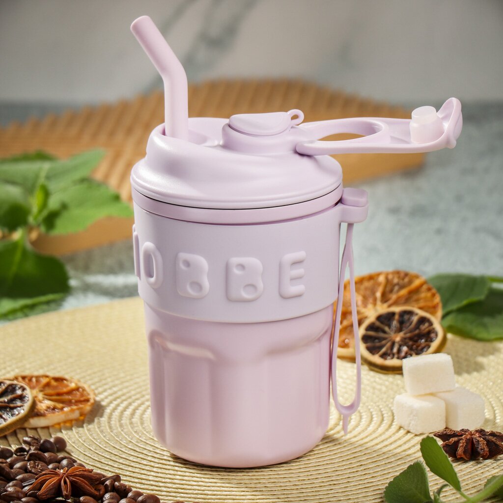 

Термокружка Chiobbe B070050 нержавеющая сталь 0.48 л сиреневая, Розовый, Chiobbe