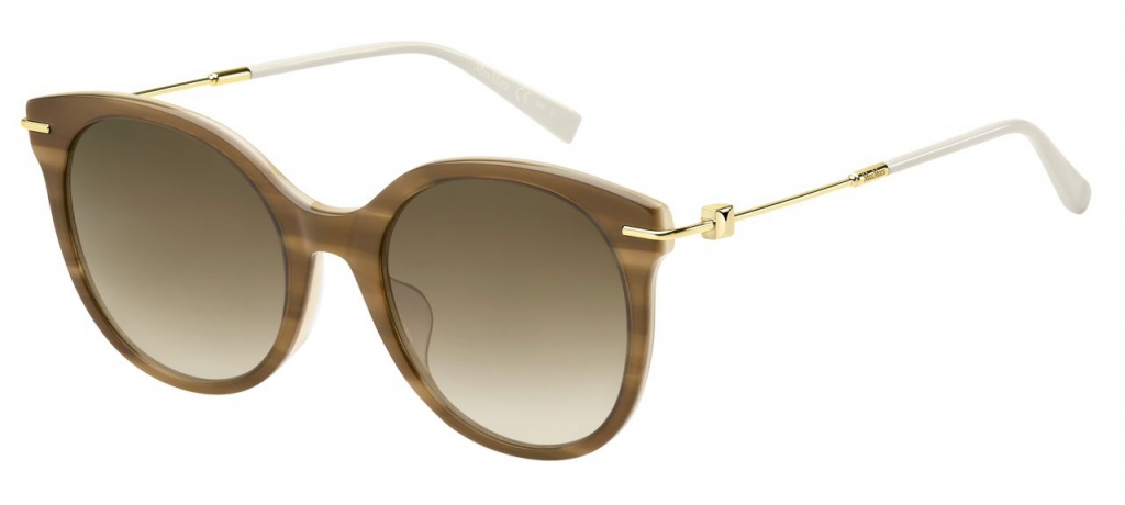 фото Солнцезащитные очки женские max mara mm marilyn fs, коричневые/коричневые