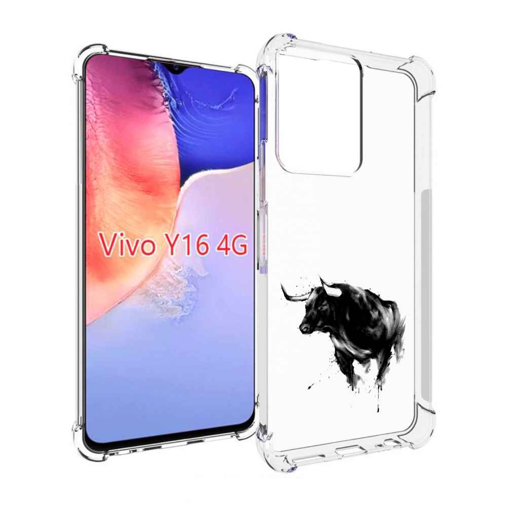 

Чехол MyPads бык для Vivo Y16 4G/ Vivo Y02S, Прозрачный, Tocco
