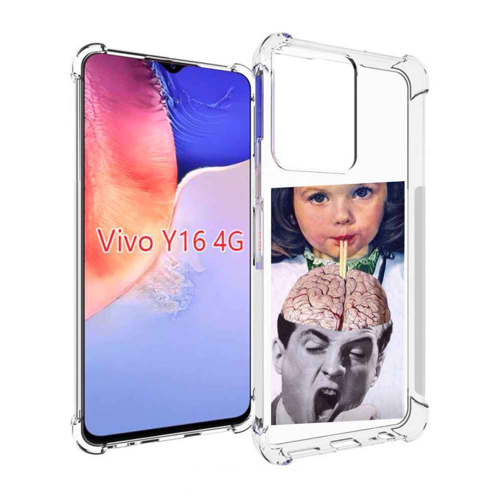 

Чехол MyPads на-здоровье для Vivo Y16 4G/ Vivo Y02S, Прозрачный, Tocco