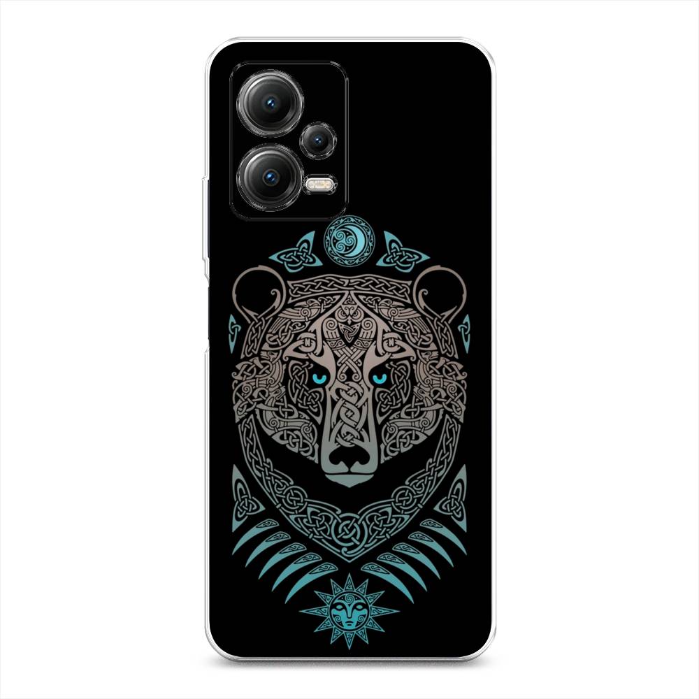 

Чехол Awog на Poco X5 5G "Кельтский медведь", Черный;серый, 317950-2