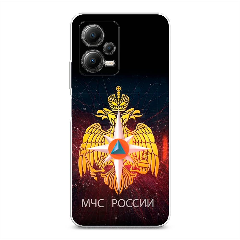 

Чехол Awog на Poco X5 5G "МЧС России", Черный;желтый;красный, 317950-5