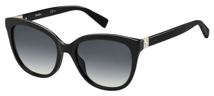 фото Солнцезащитные очки женские max mara mm tile, серые/черные