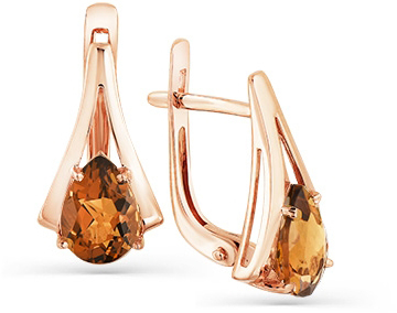

Серьги женские из золота Magic Stones 02-2-790-0700-010, кварц, 02-2-790-0700-010
